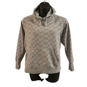 Champion Authentic All Over Logo Pullover Kangaroo Pocket Hoodie Youth Large